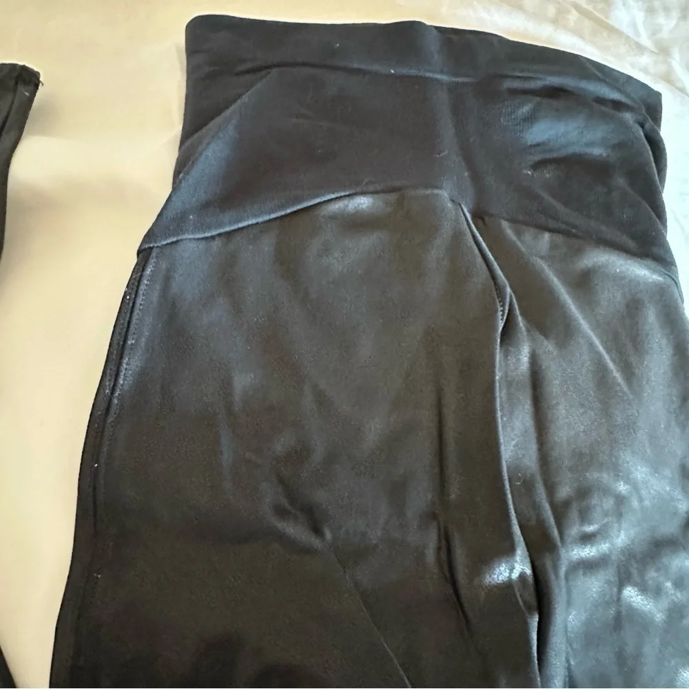 Spanx Faux Leather Maternity Leggings